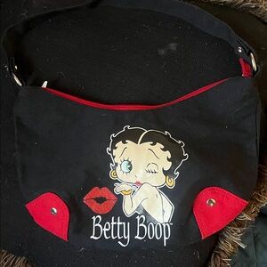 Betty Boop Black and Red Shoulder Bag